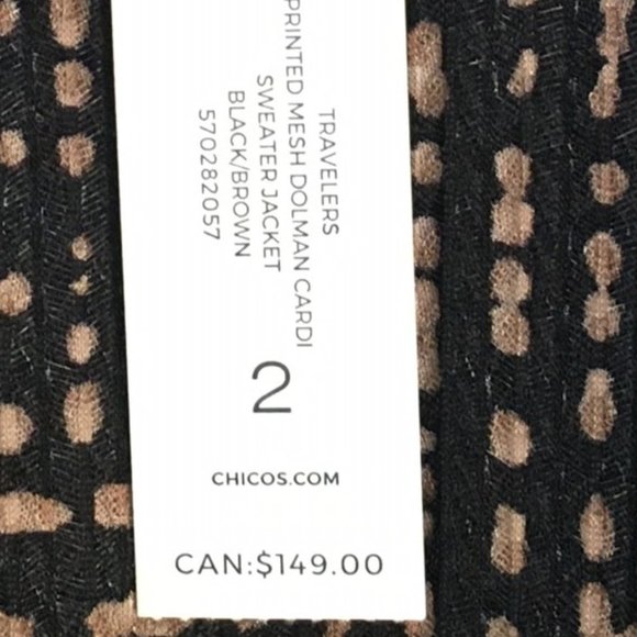 NWT Chico's Loose Fit Jacket - Picture 2 of 3